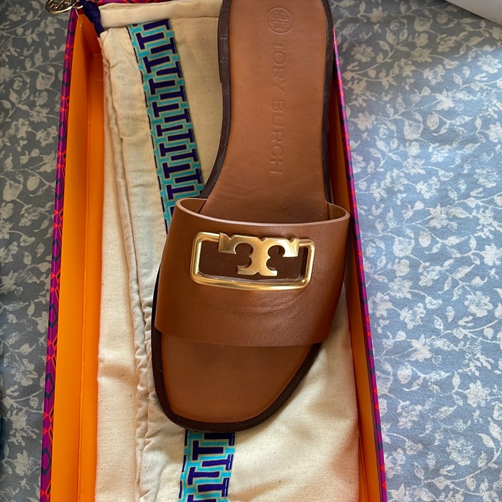 Tory Burch sandals, authentic, used twice with dust bag